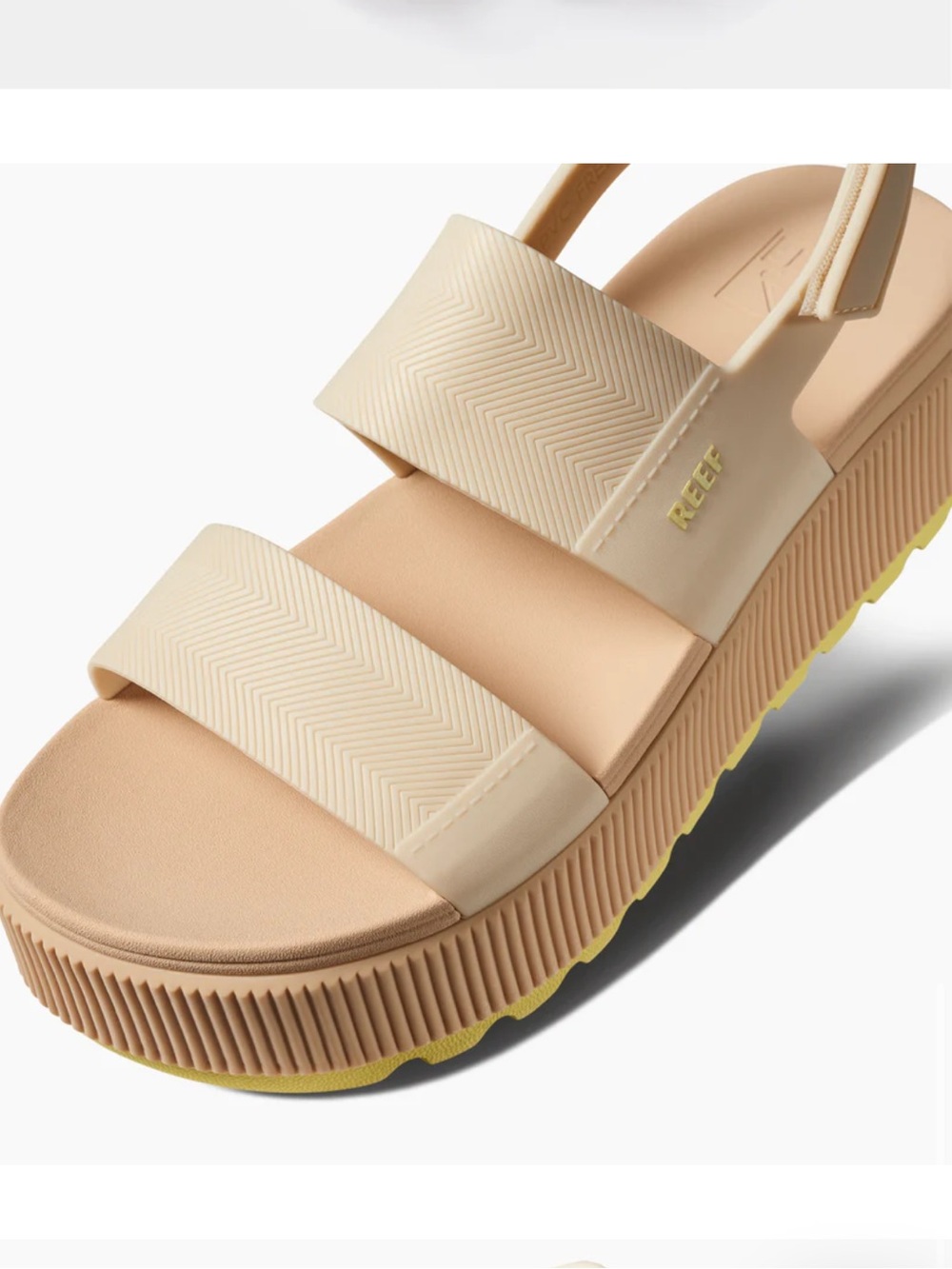 Reef Water Vista Higher Platform Sandals Cream Blush Size 7 - Picture 8 of 12
